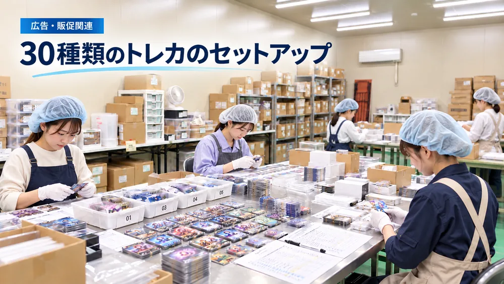 トレカのセットアップ作業の様子